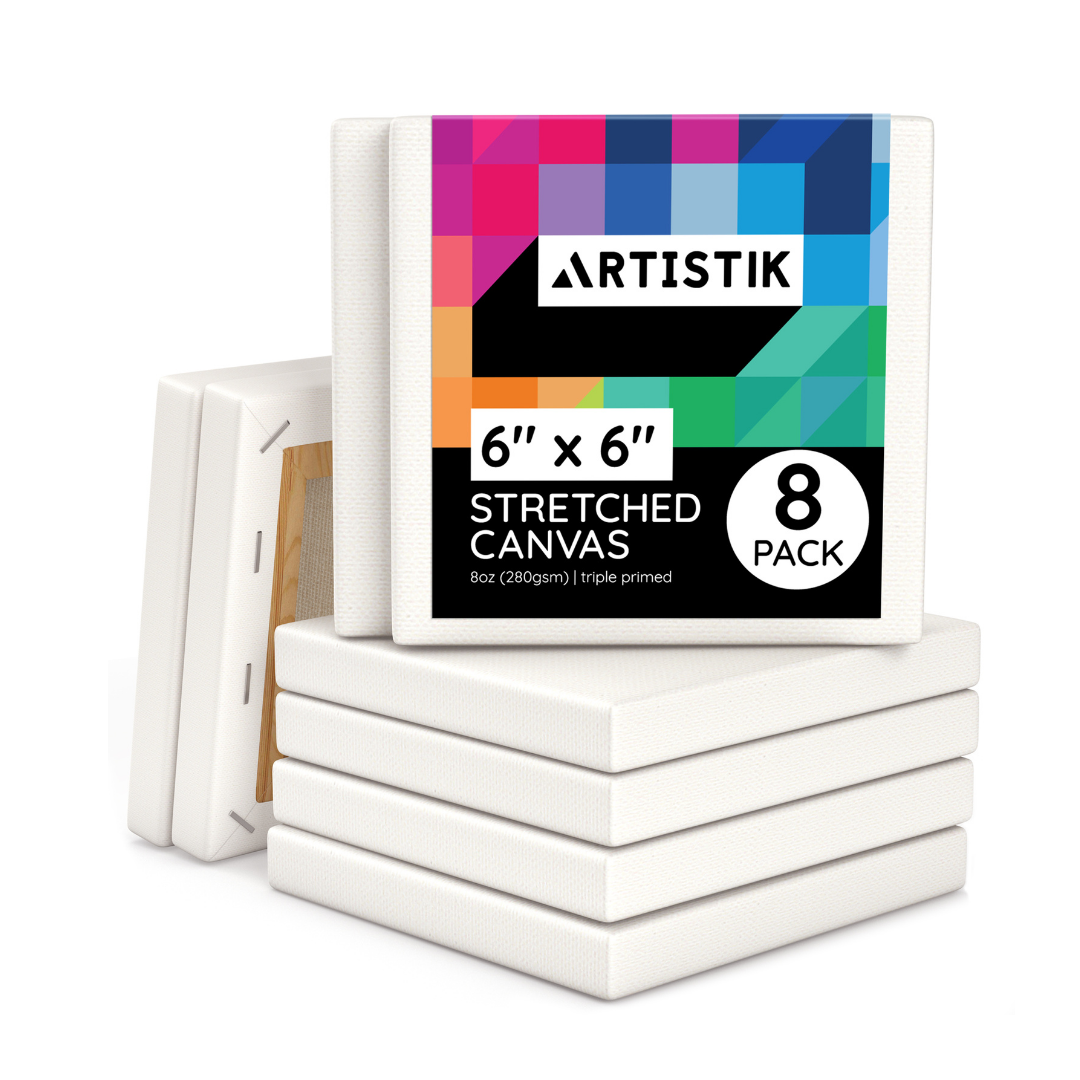 6 x 6 Stretched Canvas - 8 Pack