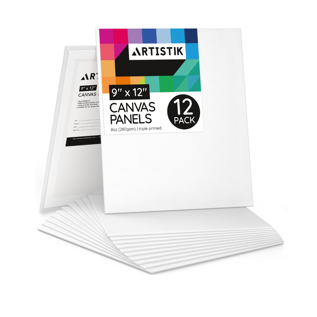 9" x 12"  Canvas Panels - 12 Pack*