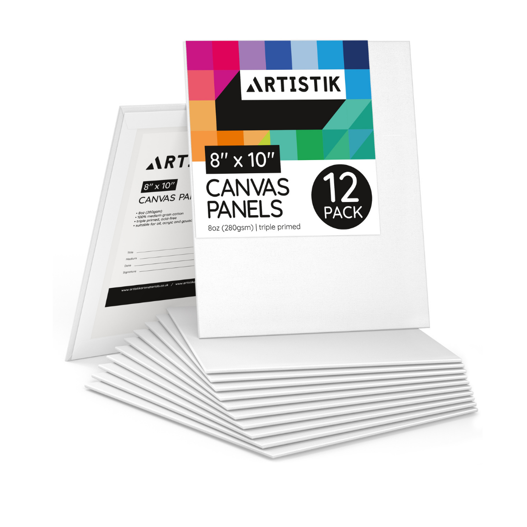 8 x 10 Canvas Panels - 12 Pack* – Artistik Art Materials