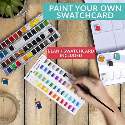 48 Watercolor Half Pan Paint Set*