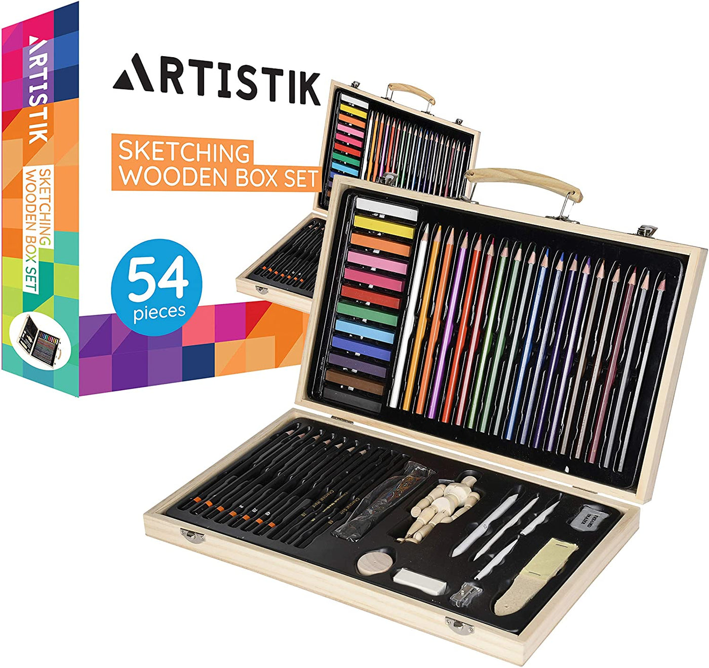 Wooden Sketching Art Set - 54pcs*