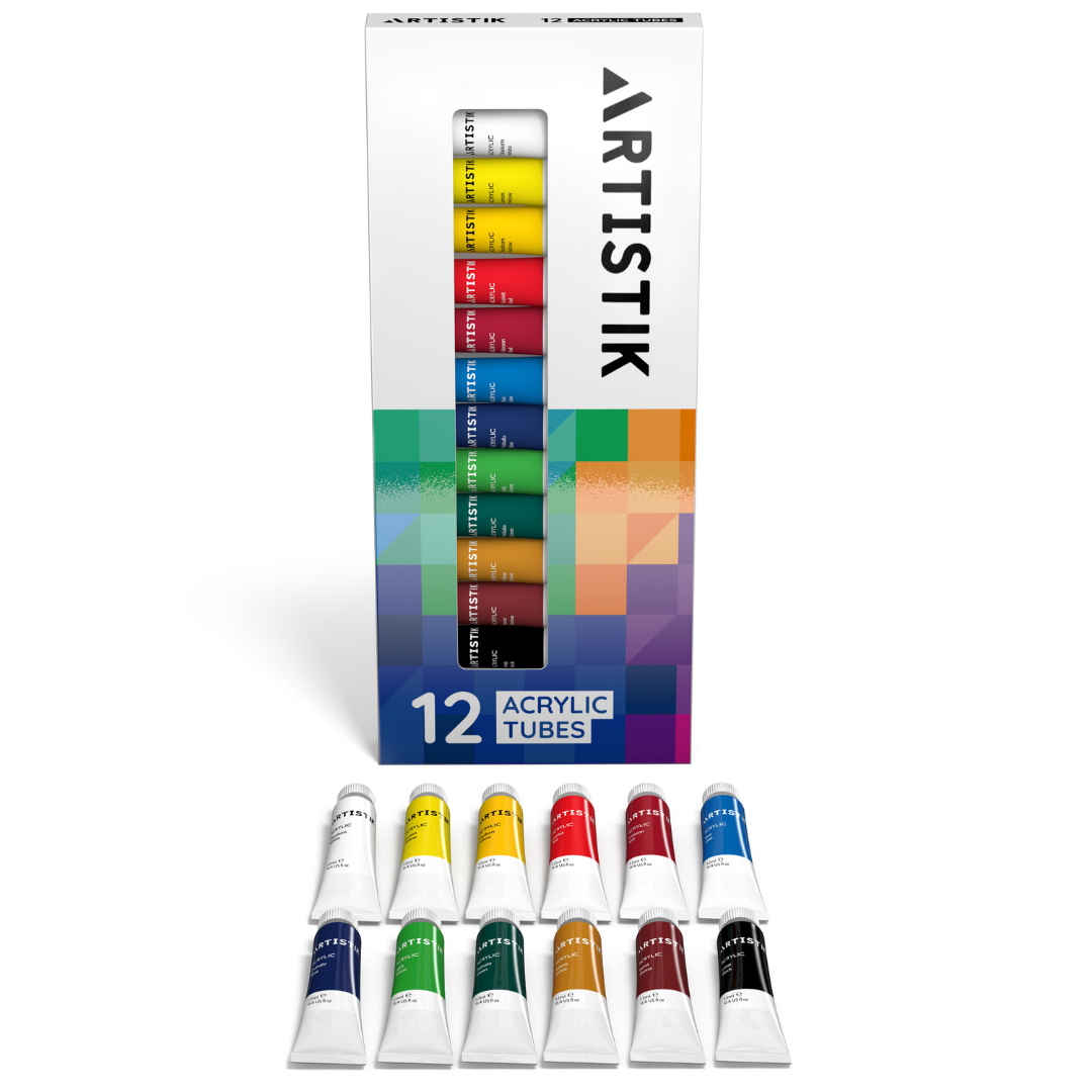 12 x 12ml Artists' Acrylic Tubes