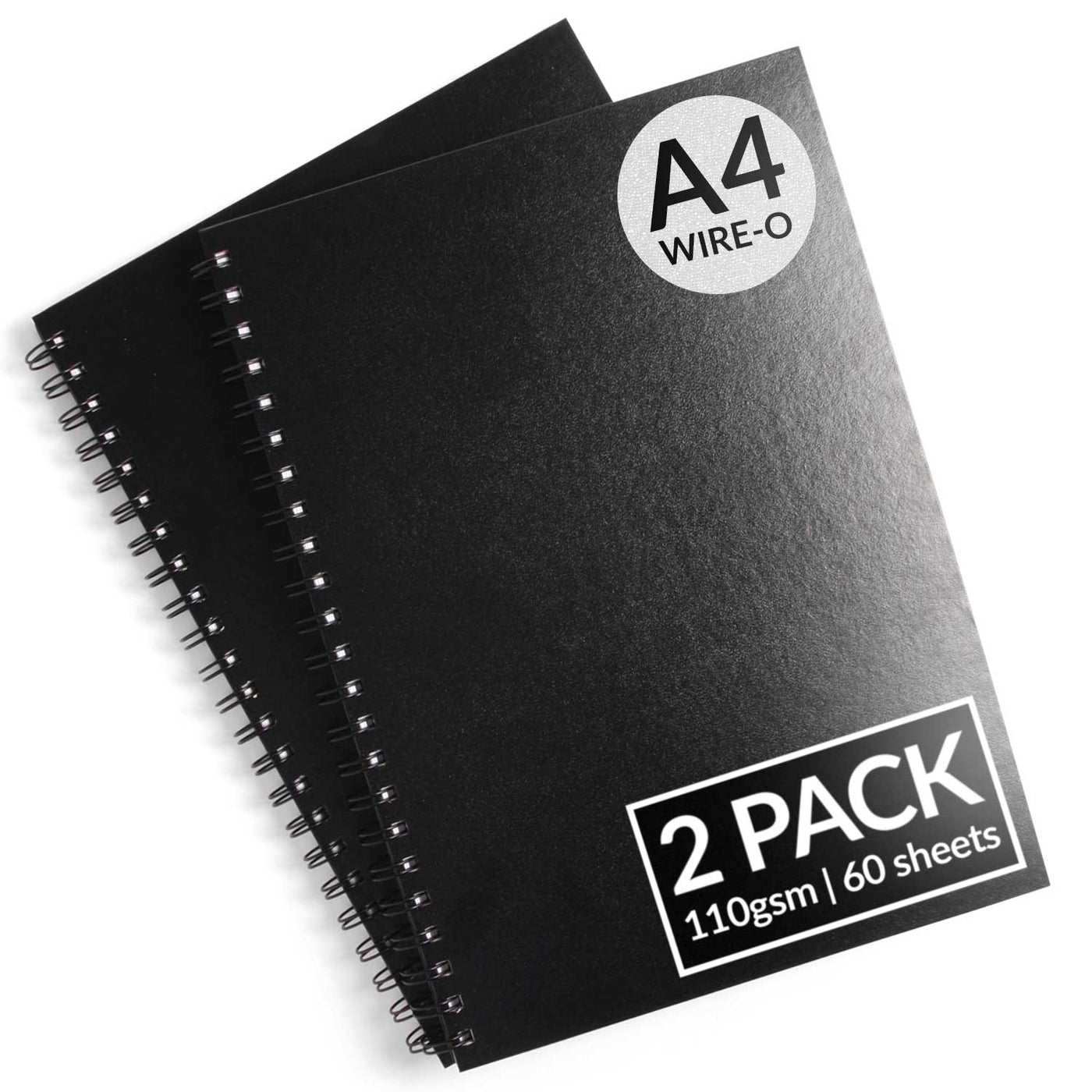 A4 Spiral-Bound Hardcover Sketchbook - 2 Pack*
