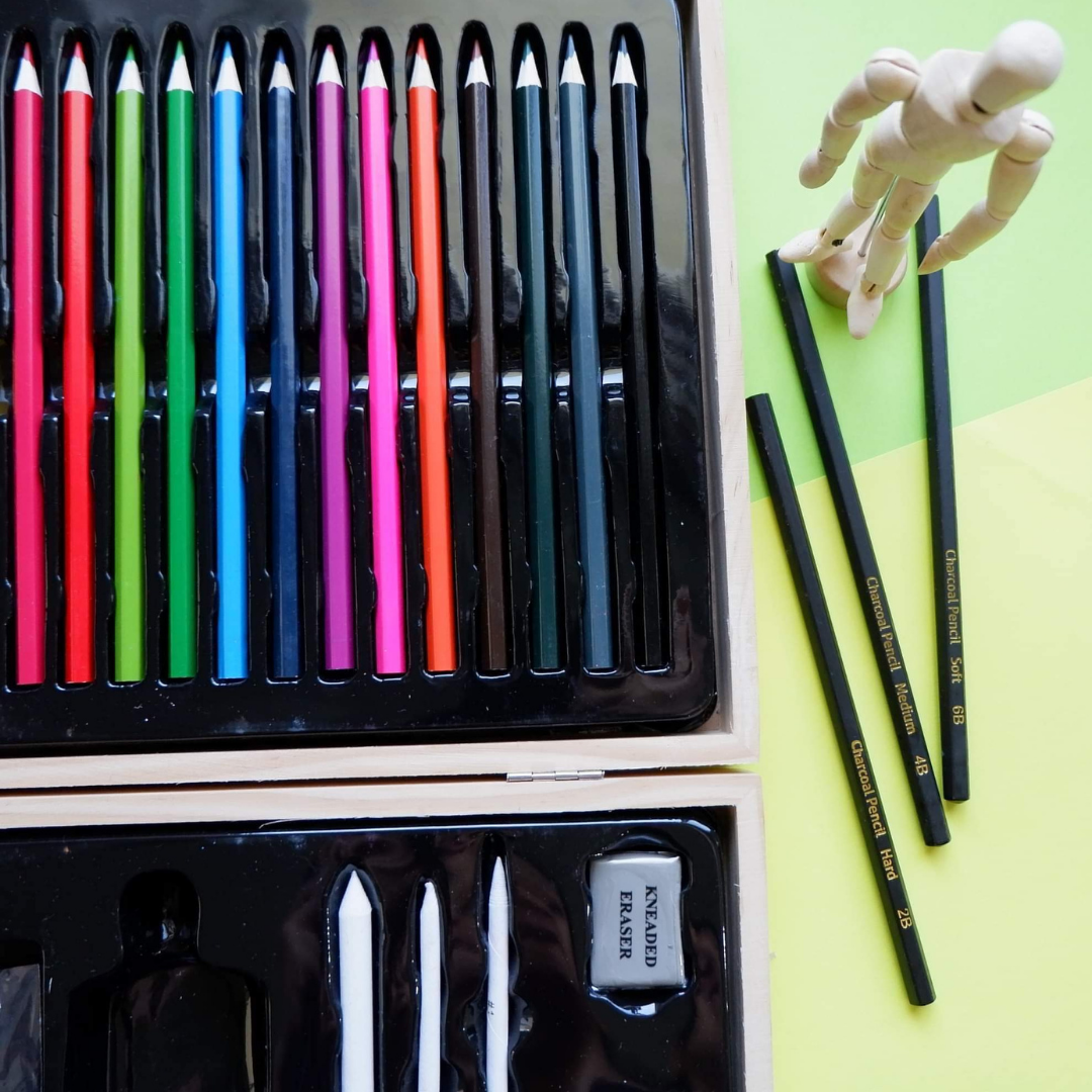 Wooden Sketching Art Set - 54pcs*