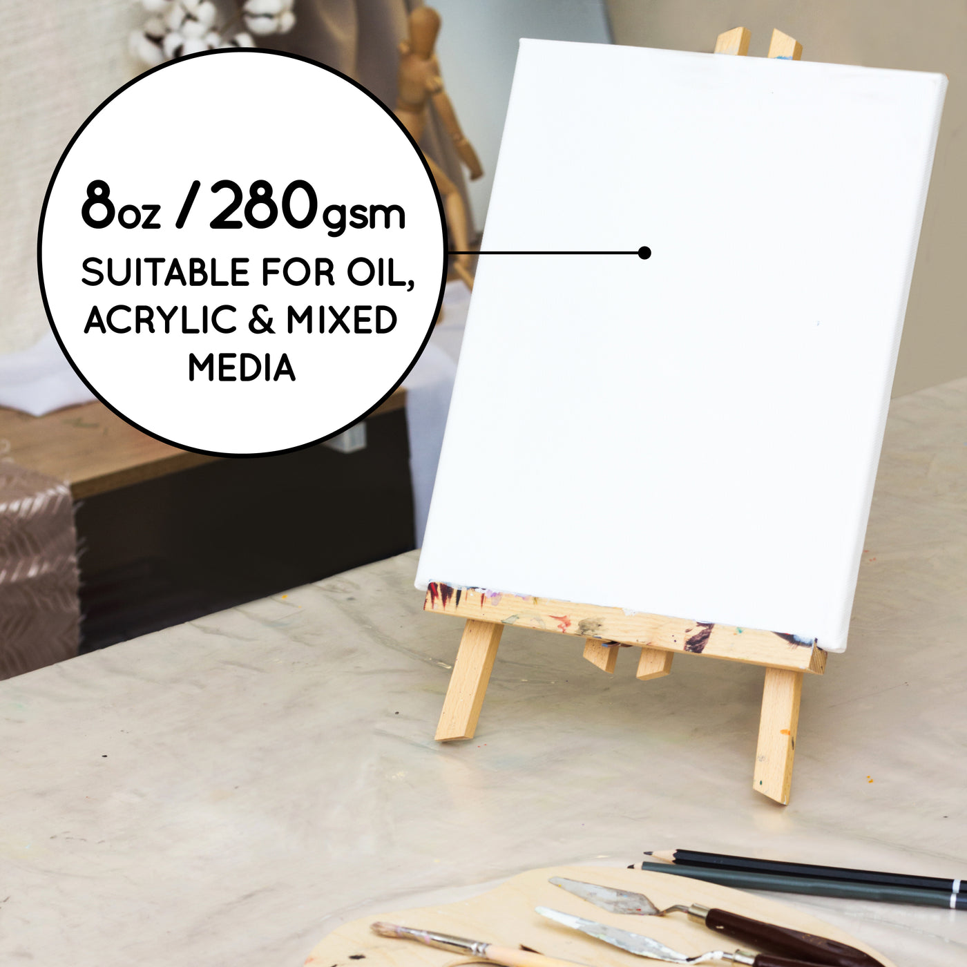12" x 12" Stretched Canvas - 8 Pack*