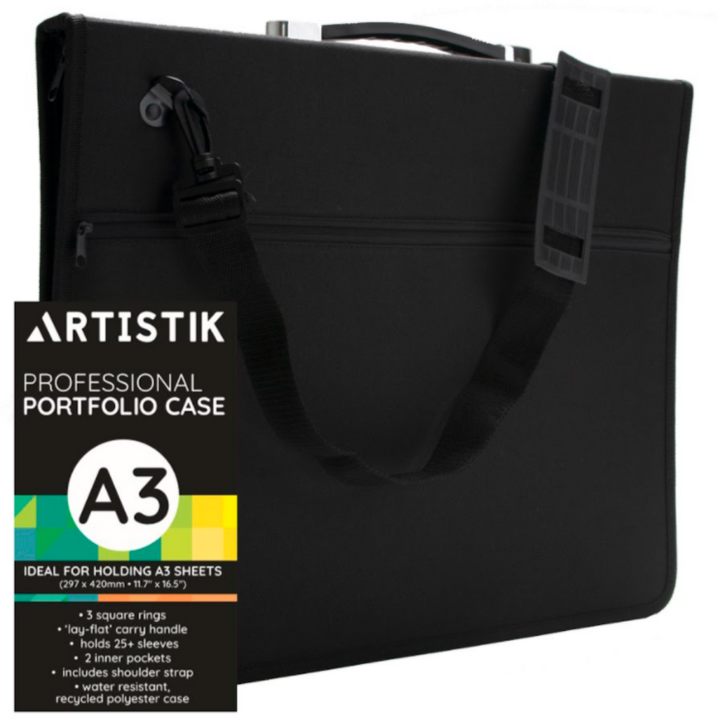 A3 - Stiff Nylon Artist Portfolio with Ringbinder - iartsupplies