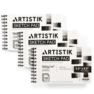 Sketch Pad 5.5" x 8" - 3 Pack