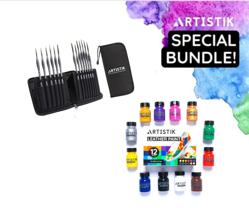 Leather Paint Set Bundle