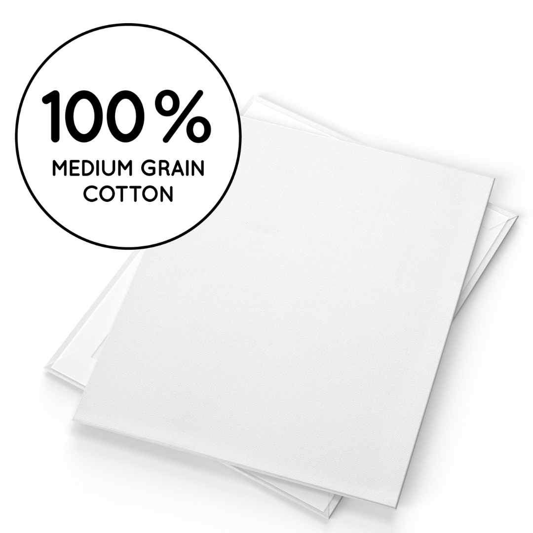 Canvas Boards for Painting  8x10 / 10 Pack - 5/8 Inch Profile 100% Co –  Loomini