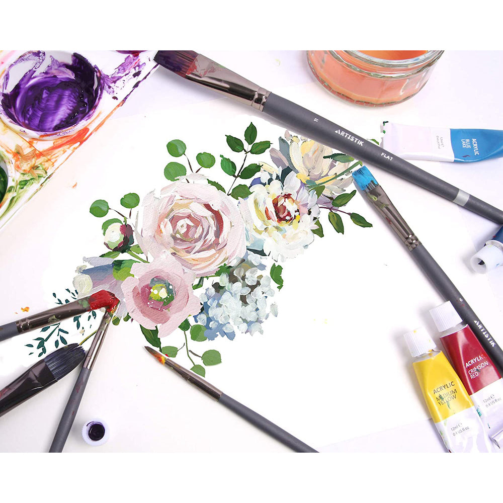 Mixed Media Brushes - 12 Pieces*