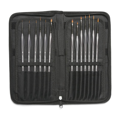 Black Wooden Miniature Artist Paint Brushes Set, For Painting at Rs 900/set  in Jaipur