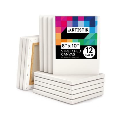 8" x 10" Stretched Canvas - 12 Pack