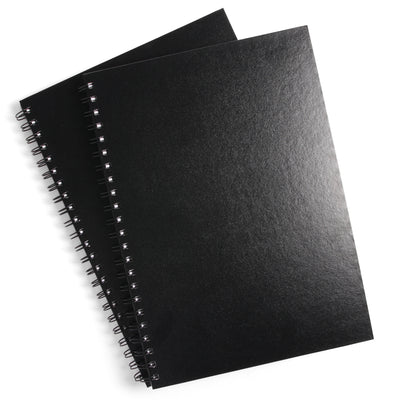 A4 Spiral-Bound Hardcover Sketchbook - 2 Pack